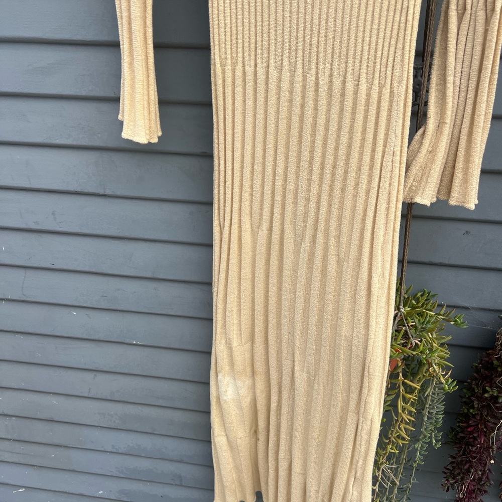 Faithfull the Brand Beige Maxi Dress